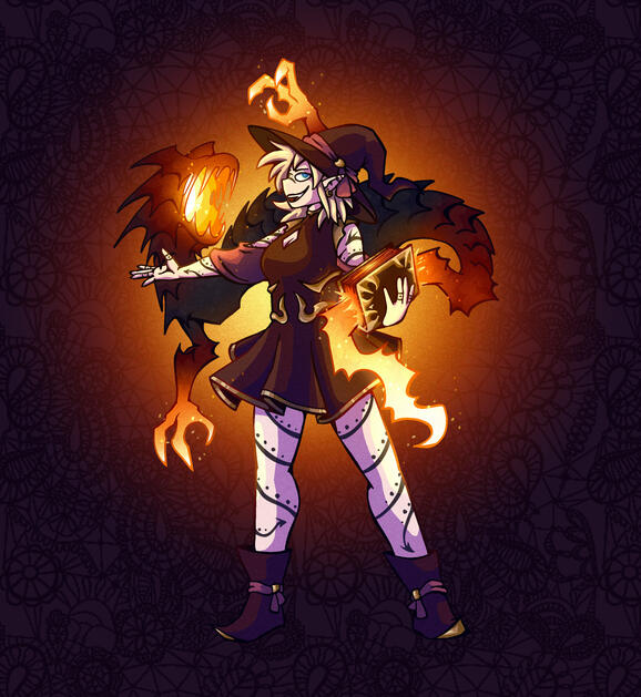 Lydia Veridia Witch Background art